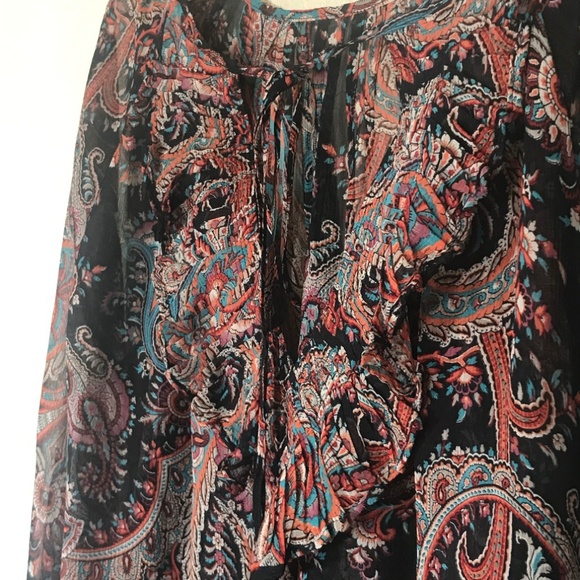 Olivia Palermo x Banana Republic Silk Ruffle Tie - Picture 6 of 7